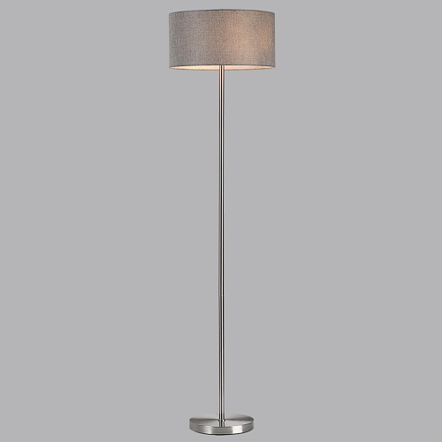 картинка LUMION 8251/2F MODERNI LN26 530  никель/серый, металл/текстиль Торшер Е27 2*60W 220V NIKKI