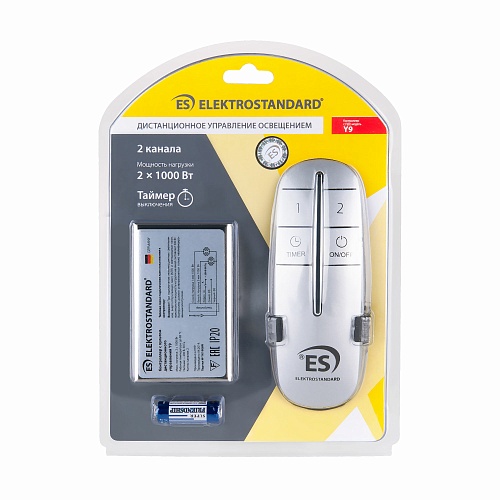 картинка Elektrostandard Пульт управления с 2-канальным контроллером (радио) Y9