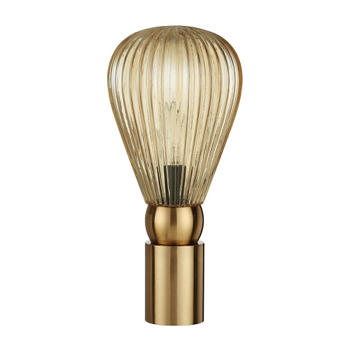 картинка ODEON LIGHT 5402/1T MODERN ODL_EX23 000 золотой/янтарный/металл/стекло Настольная лампа E14 1*40W EL