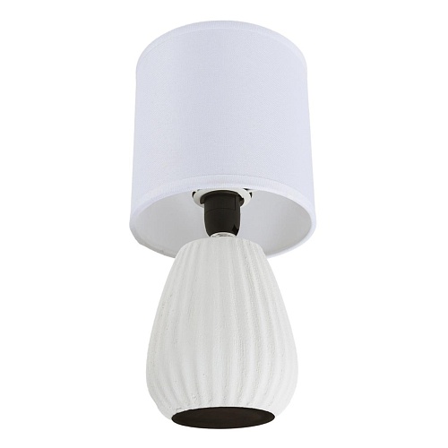 картинка LUMION 8159/1T COUNTY LN26 502 белый, керамика/текстиль Настольная лампа E14 1*40W 220V ASELA