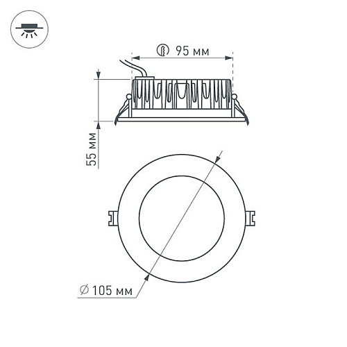 картинка Arlight Светильник Downlight  021492