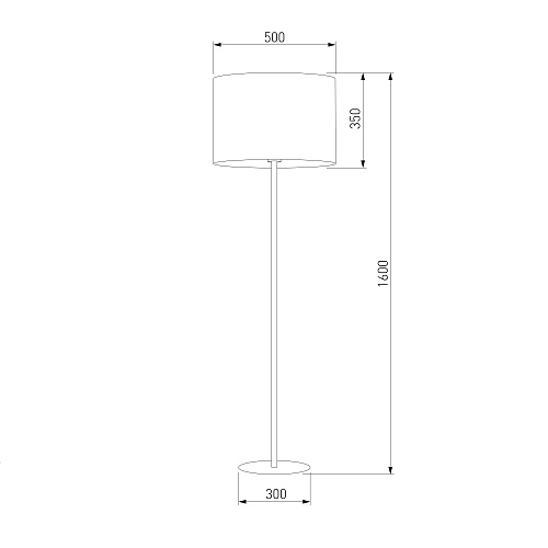 картинка TK Lighting Напольный светильник с тканевым абажуром 16029 Umberto
