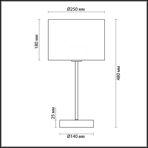 картинка LUMION 3745/1T MODERNI LN26 525 никель/белый, металл/текстиль Настольная лампа E27 60W 220V NIKKI