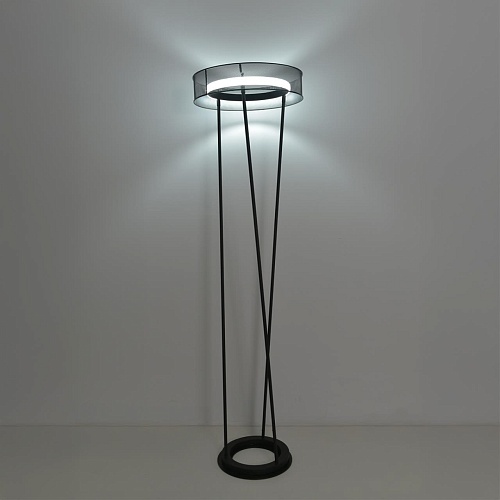 картинка LUMION 8370/30FL LEDIO LN26 304 черный, металл/силикон Торшер LED 30W 3000/4000/6000K 220V ALVA