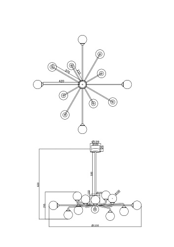картинка Freya Люстра Алексис / Alexis