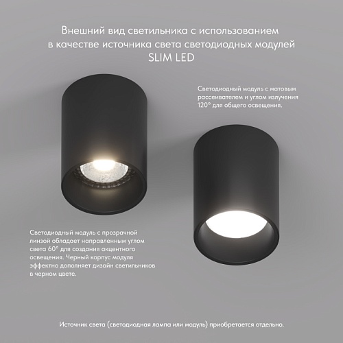 картинка Denkirs Точечный накладной светильник  DK3110-BK