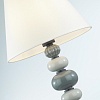 картинка ODEON LIGHT 4896/1T MODERN ODL_EX23 109 черный матов./серый/молочный металл/керамика/ткань Настольна