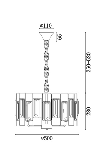 картинка Freya Люстра Ровена / Rowena