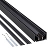 картинка NOVOTECH 135244 SHINO NT24 139 черный Низковольтный шинопровод для монтажа в натяжной потолок 3м IP2