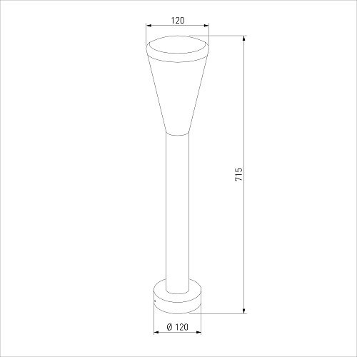 картинка Elektrostandard Ландшафтный светильник чёрный IP54 1417 TECHNO