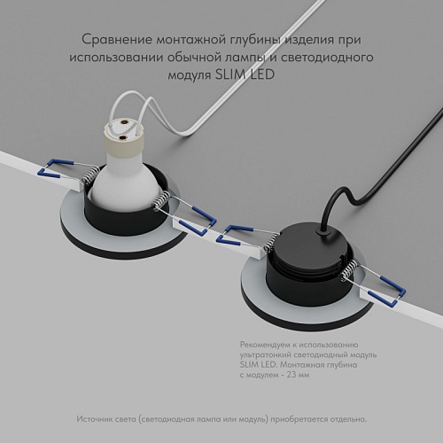 картинка Denkirs Влагозащищенный светильник  DK2036-BK