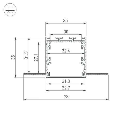 картинка Arlight Профиль  049950(1)