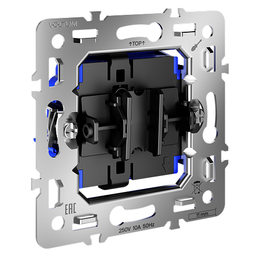 картинка Voltum Механизм выключателя с самовозвратом одноклавишного 10А, S70