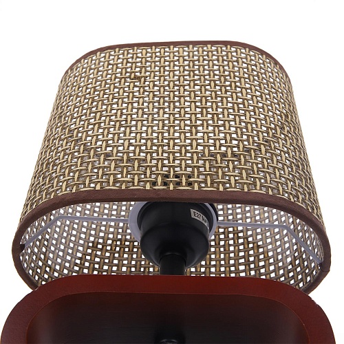 картинка LUMION 8200/1T COUNTY LN26 511 кофейный/коричневый, дерево/текстиль Настольная лампа E27 1*60W 220V 