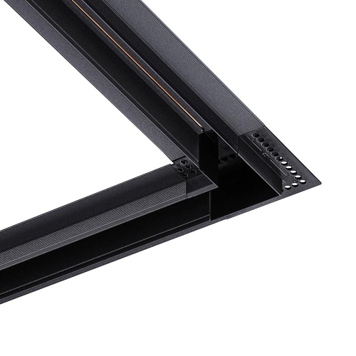 картинка NOVOTECH 135280 SHINO NT24 180 черный Соединитель «L» токопроводящий для шинопровода в ГКЛ (для арт.