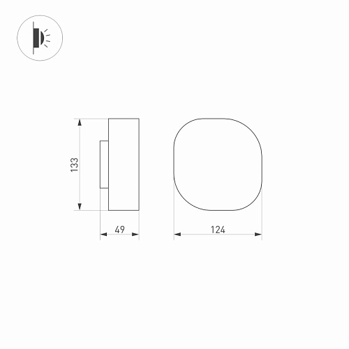 картинка Arlight Светильник настенный  030001