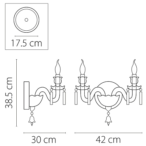 картинка Lightstar Бра Campana  716624