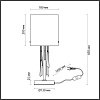 картинка ODEON LIGHT 4886/1T HALL ODL_EX23 153 бронзовый/янтарн./металл/стекло Настольная лампа E14 1*40W NIC