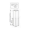 картинка Lightstar Люстра подвесная Tubo  L5T747343