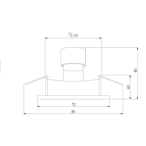 картинка Elektrostandard Встраиваемый точечный светильник 111 MR16 белый
