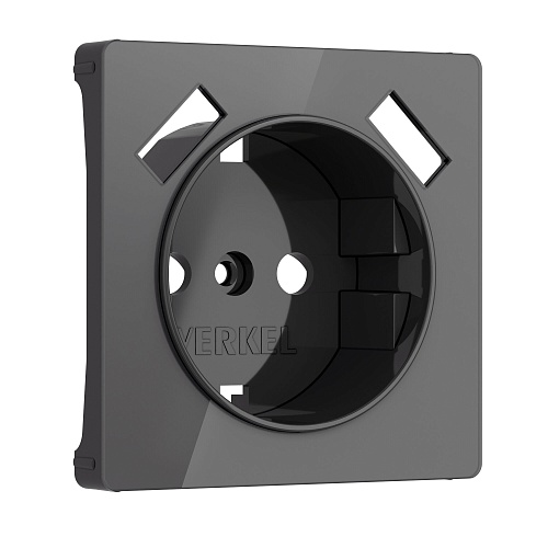 картинка WERKEL Накладка для розетки USB (графит акрил) W1179544