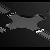 картинка NOVOTECH 135212 SHINO NT23 176 белый Соединитель с токопроводом "X" для низковольтного шинопровода I