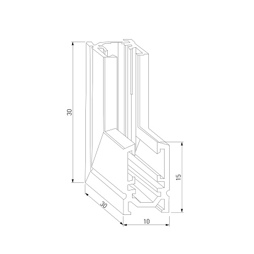 картинка Elektrostandard Коннектор угловой внутренний для накладного шинопровода Mini Magnetic 85180/00