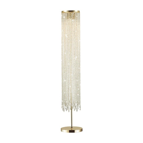 картинка ODEON LIGHT 5028/3F MODERN ODL23 619 золотой/прозрачный металл/хрусталь Торшер GU10 3*50W CHOKKA