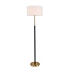 картинка LUMION 8358/1F CLASSI LN26 521 медь/черный/белый, металл/текстиль Торшер E27 60W 220V IRISA
