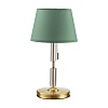 картинка ODEON LIGHT 4887/1T MODERN ODL_EX22 159 бронзовый/зеленый/абажур ткань Настольная лампа E27 1*60W LO