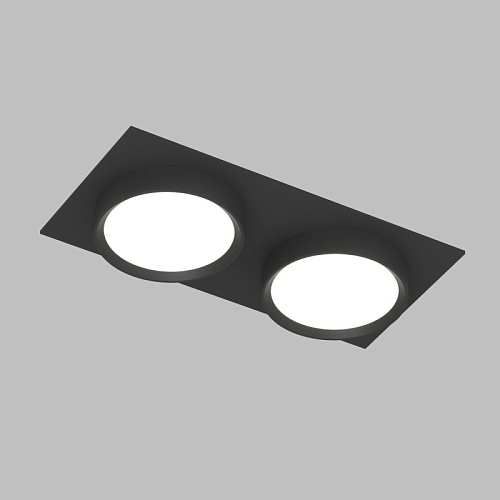 картинка Denkirs  Точечный встраиваемый светильник FLAT DK2092-BK