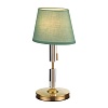 картинка ODEON LIGHT 4887/1T MODERN ODL_EX22 159 бронзовый/зеленый/абажур ткань Настольная лампа E27 1*60W LO