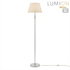 картинка LUMION 8274/1F CLASSI LN26 045 никель/белый/серый, металл/керамика/ткань Торшер Е27 1*60W 220V VERMO