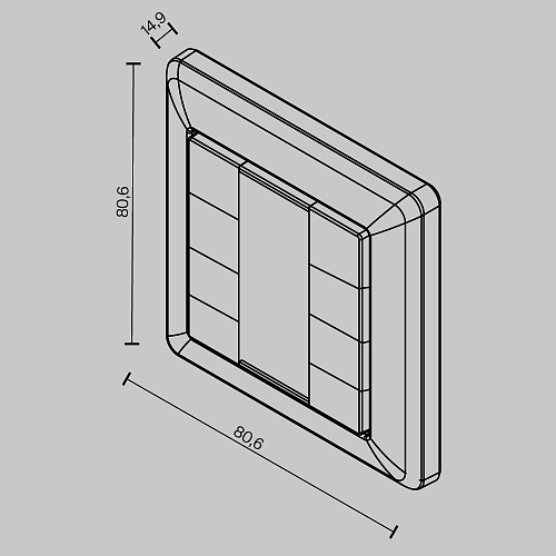 картинка Maytoni Кнопочная настенная панель 8-ми клавишная DALI