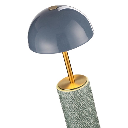 картинка ODEON LIGHT 5452/5TLA L-VISION ODL_EX26 010 светлая бронза/синий/зеленый/металл/керамика Настольная 