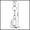 картинка ODEON LIGHT 5457/4TL MODERN ODL_EX26 051 светлая сатин.латунь/белый/бежевый/коричневый/металл/стекло