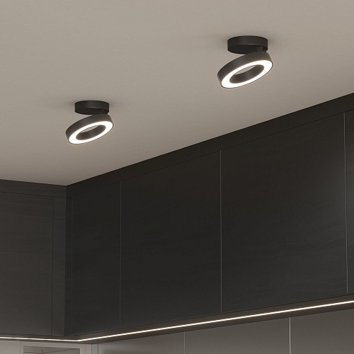 картинка Elektrostandard Накладной светодиодный светильник Spila черный 25105/LED