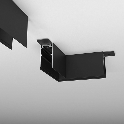 картинка Elektrostandard Slim Magnetic Коннектор угловой для накладного шинопровода черный 85090/11 85090/11