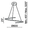 картинка Maytoni Подвесной светильник Изгиб / Curve 3000-4000К 31Вт