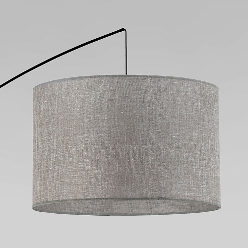 картинка TK Lighting Напольный светильник с тканевым абажуром 5487 Moby Gray