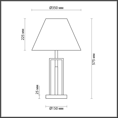 картинка LUMION 5290/1T NEOCLASSI LN23 000 черный, латунь Настольная лампа E27 1*60W 220V FLETCHER
