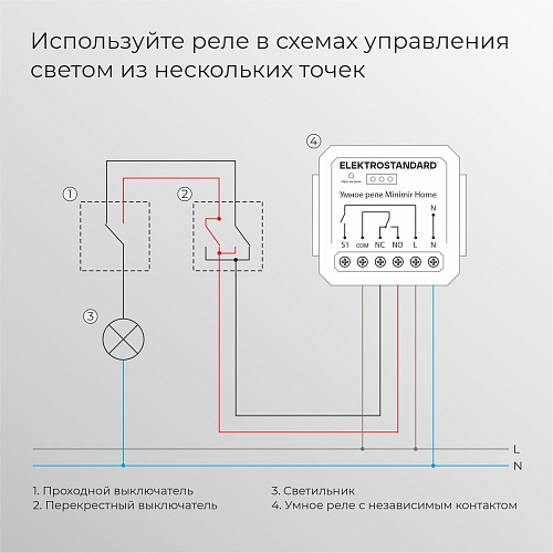 картинка Elektrostandard Реле Умный дом с независимым контактом 76010/00