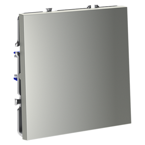 картинка Выключатель встраиваемый VOLTUM S70 одноклавишный 10А, (сталь)