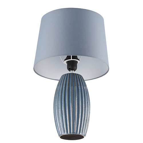 картинка LUMION 8122/1T COMFI LN26 476 синий, керамика/текстиль Настольная лампа E27 1*60W 220V LAPUNA