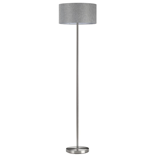 картинка LUMION 8251/2F MODERNI LN26 530  никель/серый, металл/текстиль Торшер Е27 2*60W 220V NIKKI