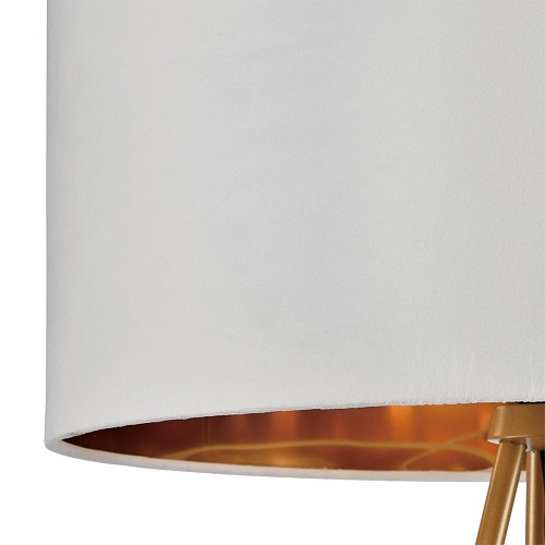 картинка LUMION 8077/1F NEOCLASSI LN26 466 золото/белый, металл/текстиль Торшер E27 1*60W 220V TAPIOKA