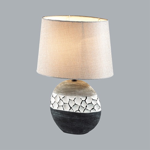 картинка LUMION 8119/1T COMFI LN26 489 серый, керамика/текстиль Настольная лампа E27 1*60W 220V AVALONA