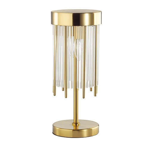 картинка ODEON LIGHT 4788/2T HALL ODL21 643 золото/металл/стекло Наст.лампа E14 2*40W YORK
