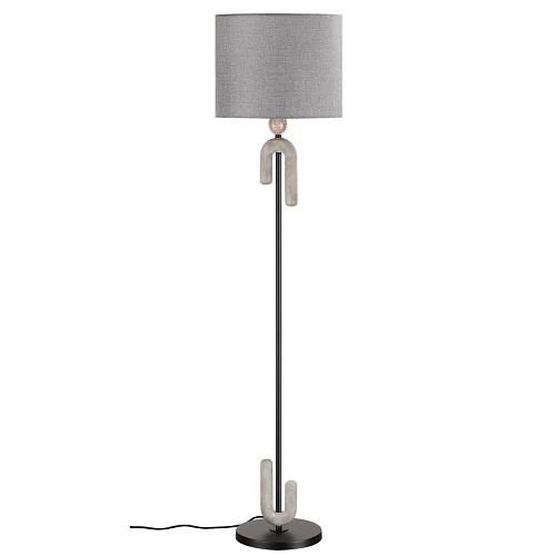 картинка ODEON LIGHT 5410/1FA MODERN ODL_EX24 115 черный матовый/серый /металл/полирезин/ткань Торшер E27 1*6