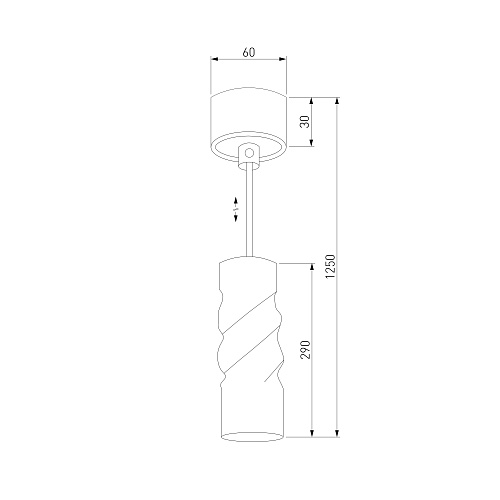 картинка Eurosvet Подвесной LED светильник 50136/1 LED черный